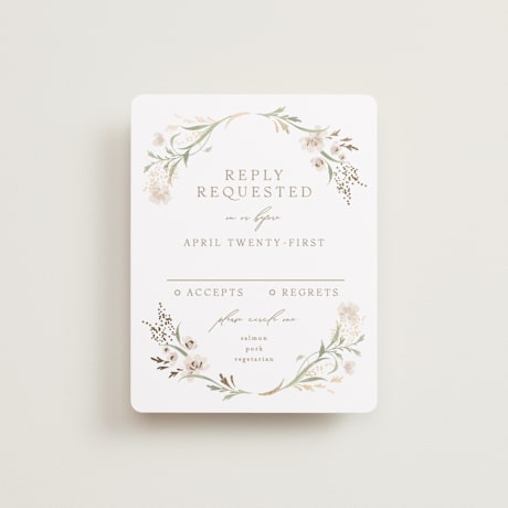 Foil-Pressed RSVP Cards