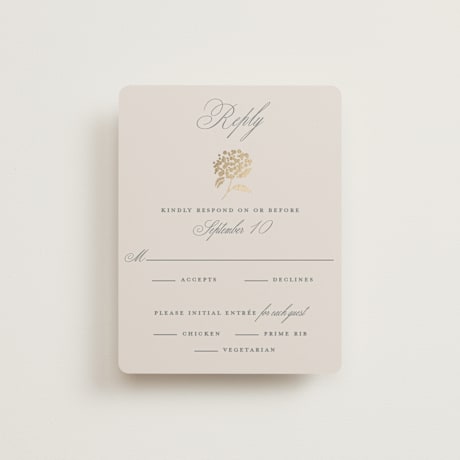 Foil-Pressed RSVP Cards