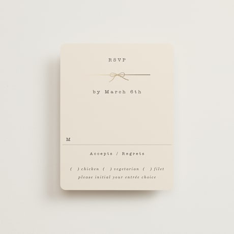 Foil-Pressed RSVP Cards