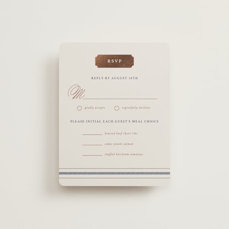 Foil-Pressed RSVP Cards