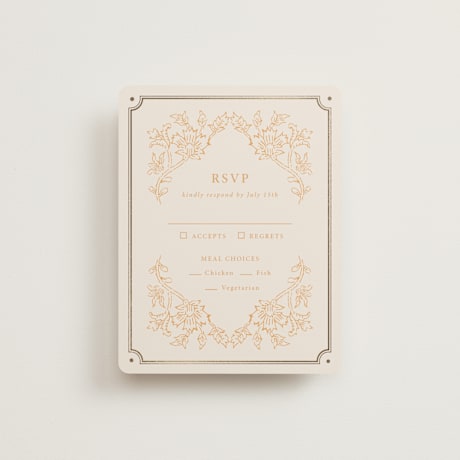 Foil-Pressed RSVP Cards
