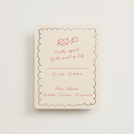 Foil-Pressed RSVP Cards
