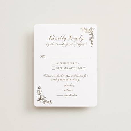 Foil-Pressed RSVP Cards