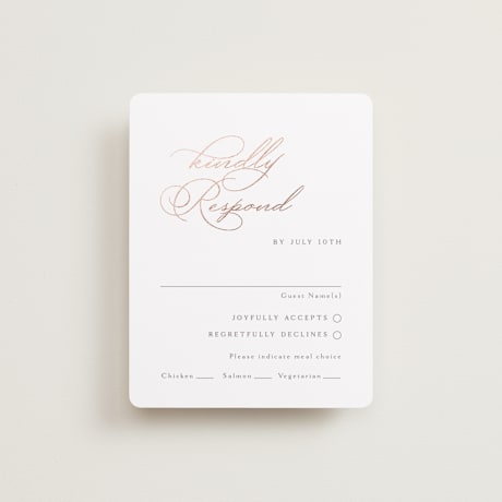 Foil-Pressed RSVP Cards