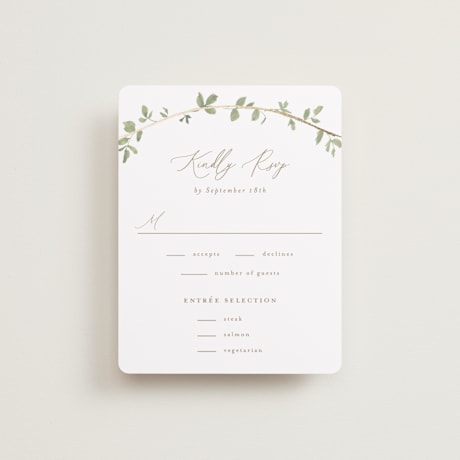 Foil-Pressed RSVP Cards