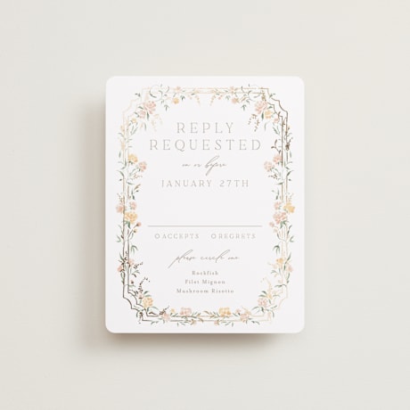 Foil-Pressed RSVP Cards