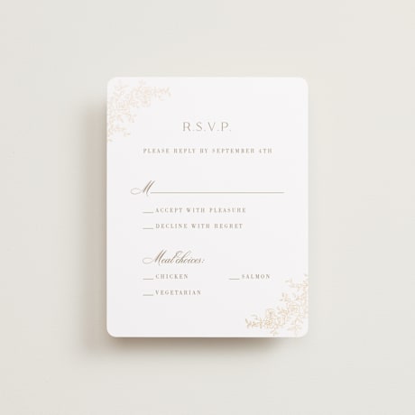 Foil-Pressed RSVP Cards