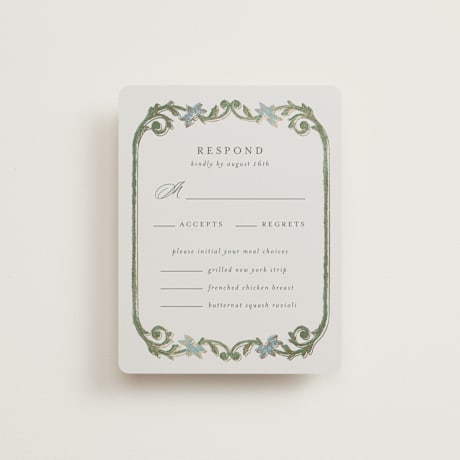 Foil-Pressed RSVP Cards
