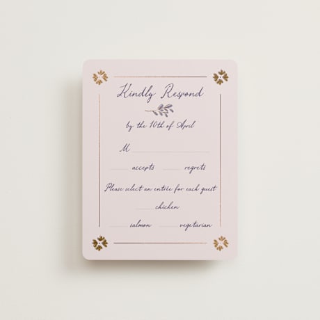 Foil-Pressed RSVP Cards