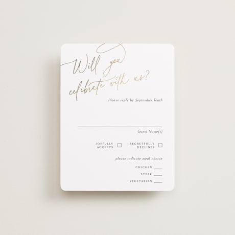 Foil-Pressed RSVP Cards