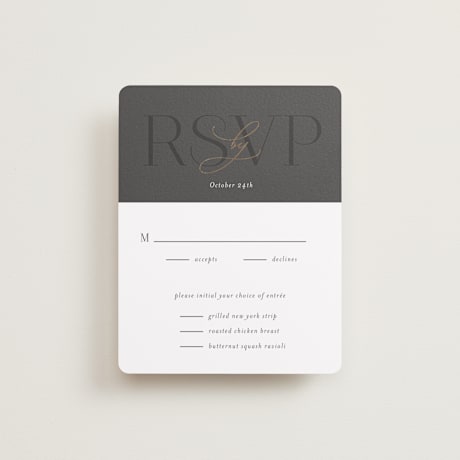Foil-Pressed RSVP Cards