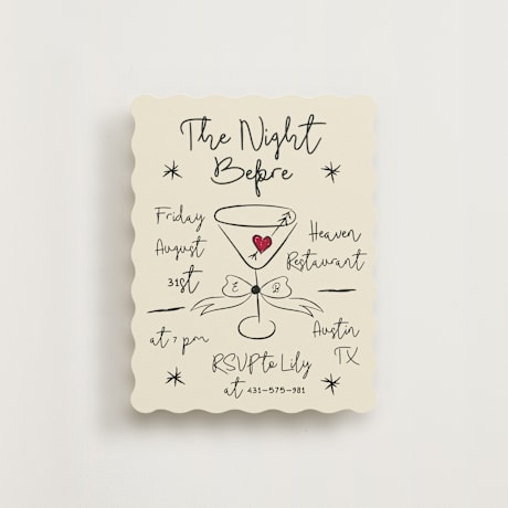 Rehearsal Dinner Cards