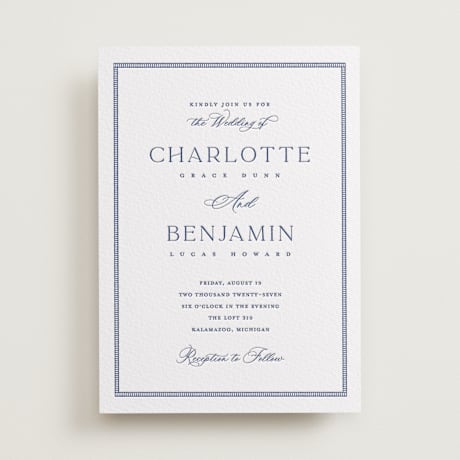 Letterpress Wedding Invitations