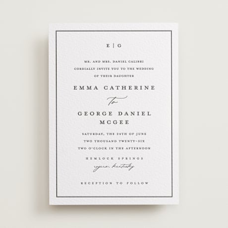 Letterpress Wedding Invitations