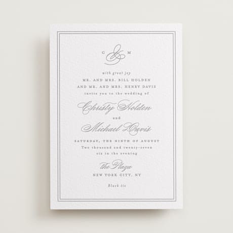 Letterpress Wedding Invitations