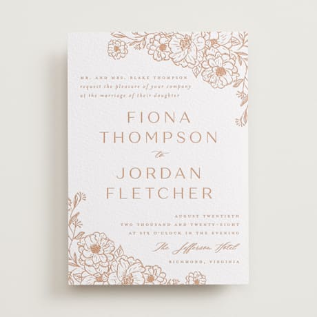 Letterpress Wedding Invitations