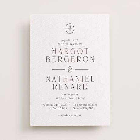 Letterpress Wedding Invitations