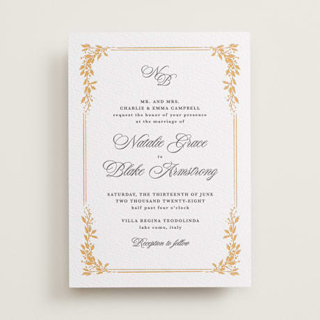 Letterpress Wedding Invitations