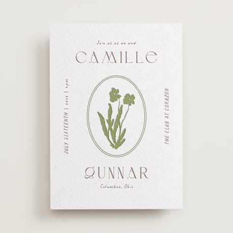 Letterpress Wedding Invitations