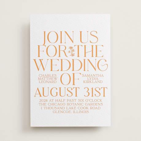 Letterpress Wedding Invitations