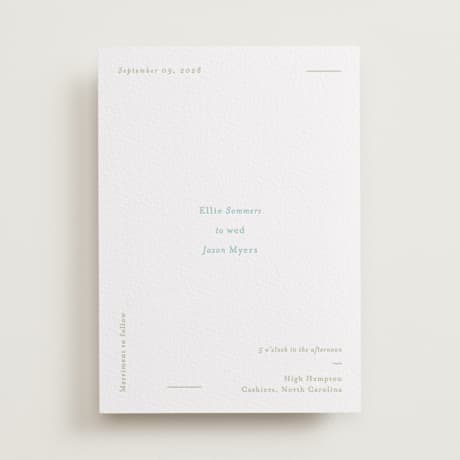 Letterpress Wedding Invitations