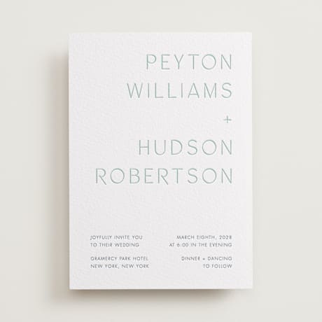 Letterpress Wedding Invitations