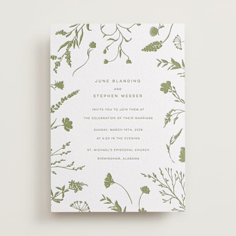 Letterpress Wedding Invitations