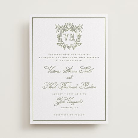 Letterpress Wedding Invitations