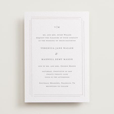 Letterpress Wedding Invitations