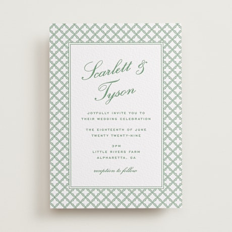 Letterpress Wedding Invitations