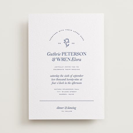 Letterpress Wedding Invitations
