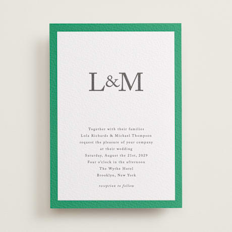 Letterpress Wedding Invitations