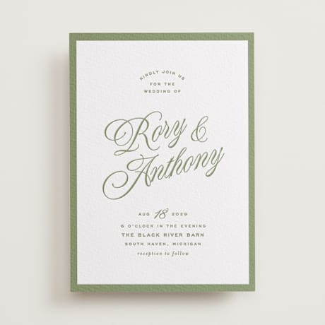 Letterpress Wedding Invitations