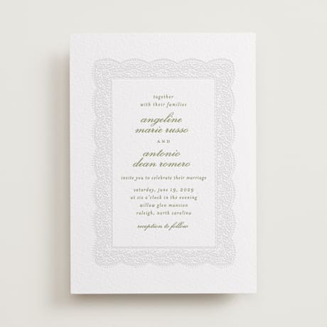 Letterpress Wedding Invitations