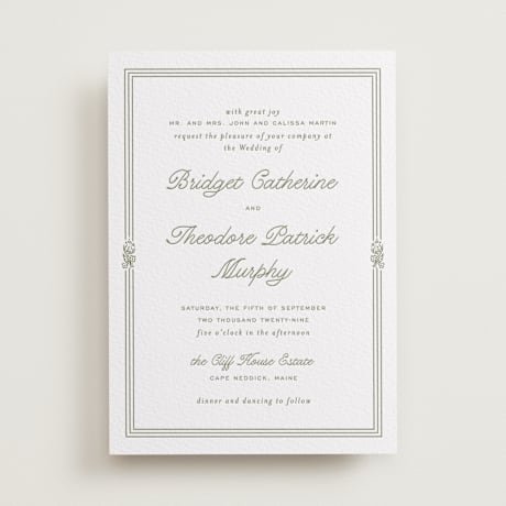 Letterpress Wedding Invitations