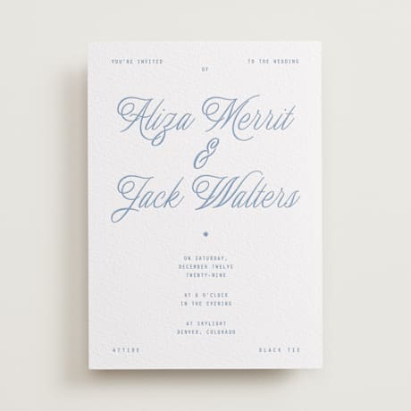 Letterpress Wedding Invitations