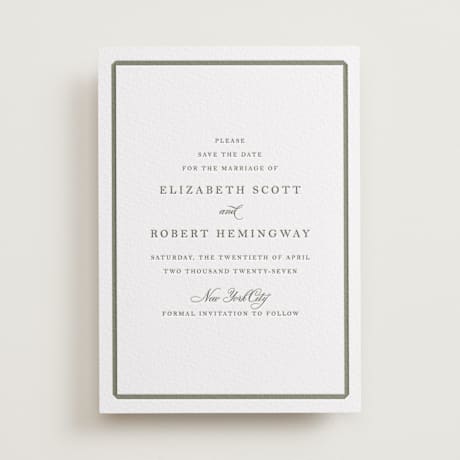Letterpress Save the Date Cards