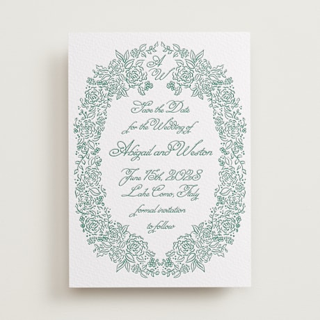 Letterpress Save the Date Cards