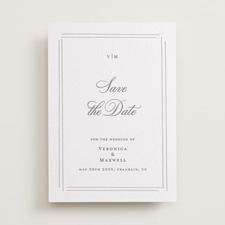 Letterpress Save the Date Cards