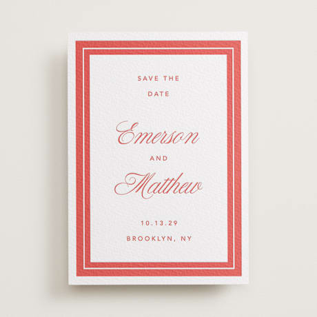 Letterpress Save the Date Cards