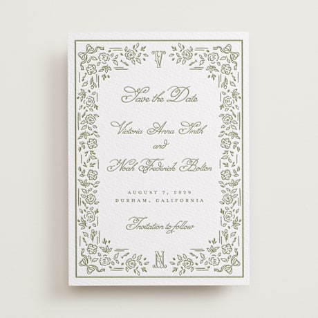 Letterpress Save the Date Cards