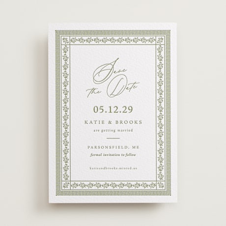 Letterpress Save the Date Cards