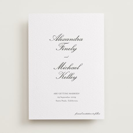 Letterpress Save the Date Cards