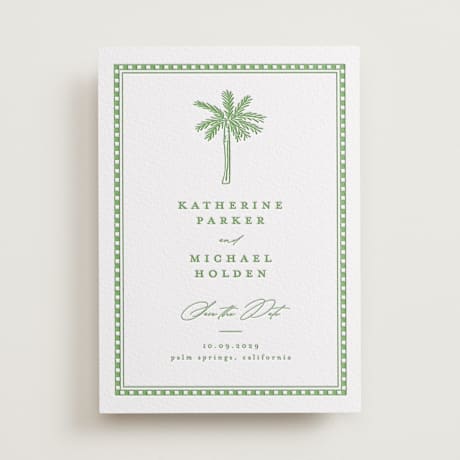 Letterpress Save the Date Cards