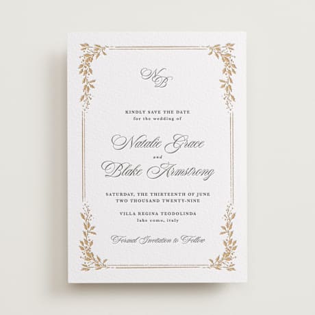 Letterpress Save the Date Cards