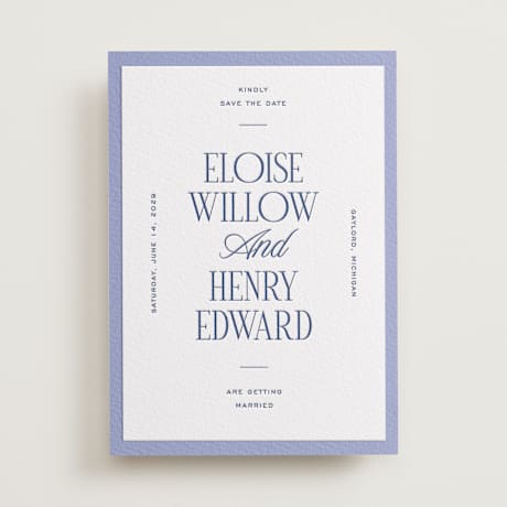 Letterpress Save the Date Cards