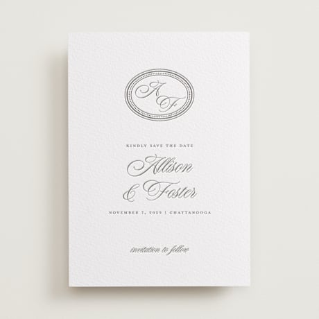 Letterpress Save the Date Cards