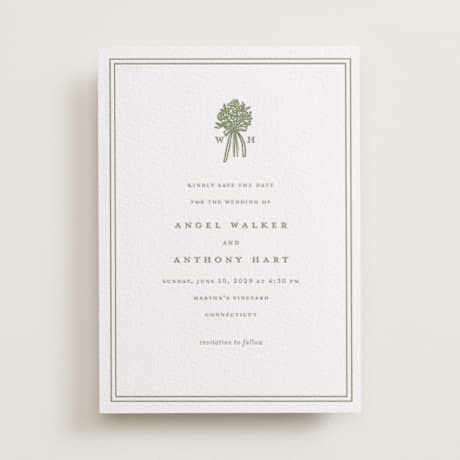 Letterpress Save the Date Cards