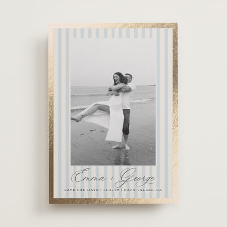 Foil-Pressed Save the Date Cards