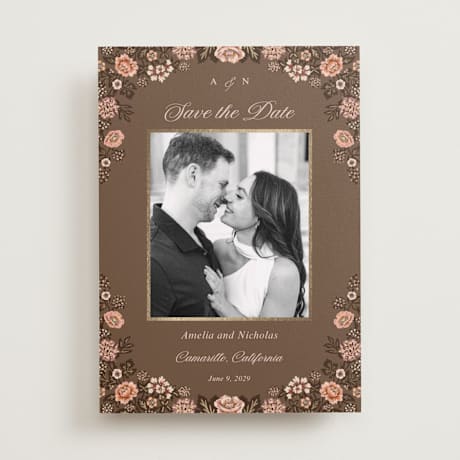 Foil-Pressed Save the Date Cards
